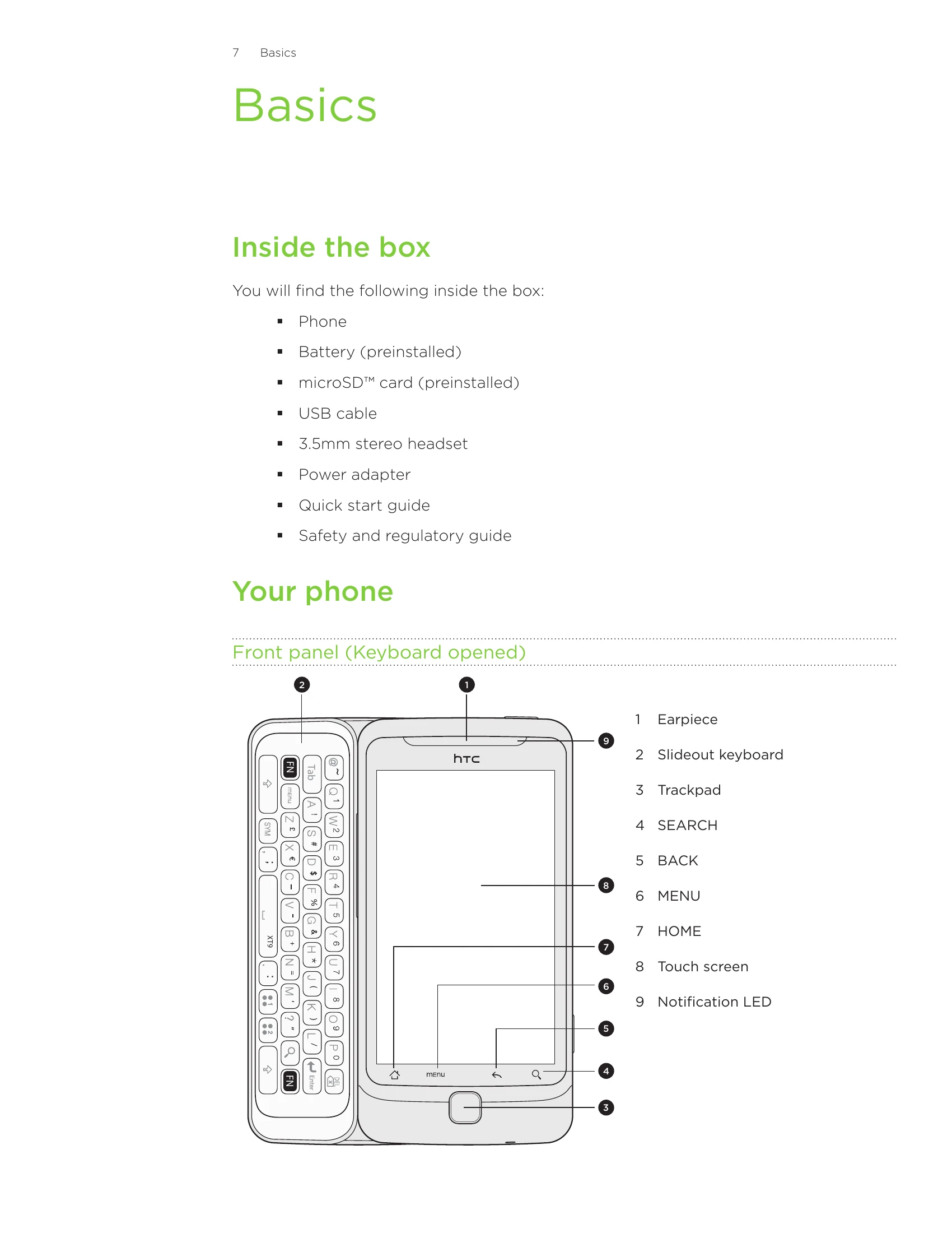 Manual for Desire Z