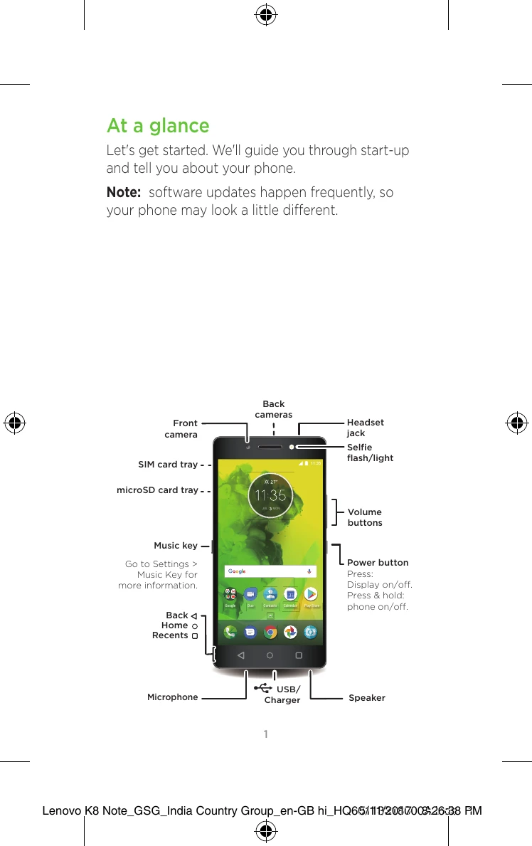 Manual for K8 Note