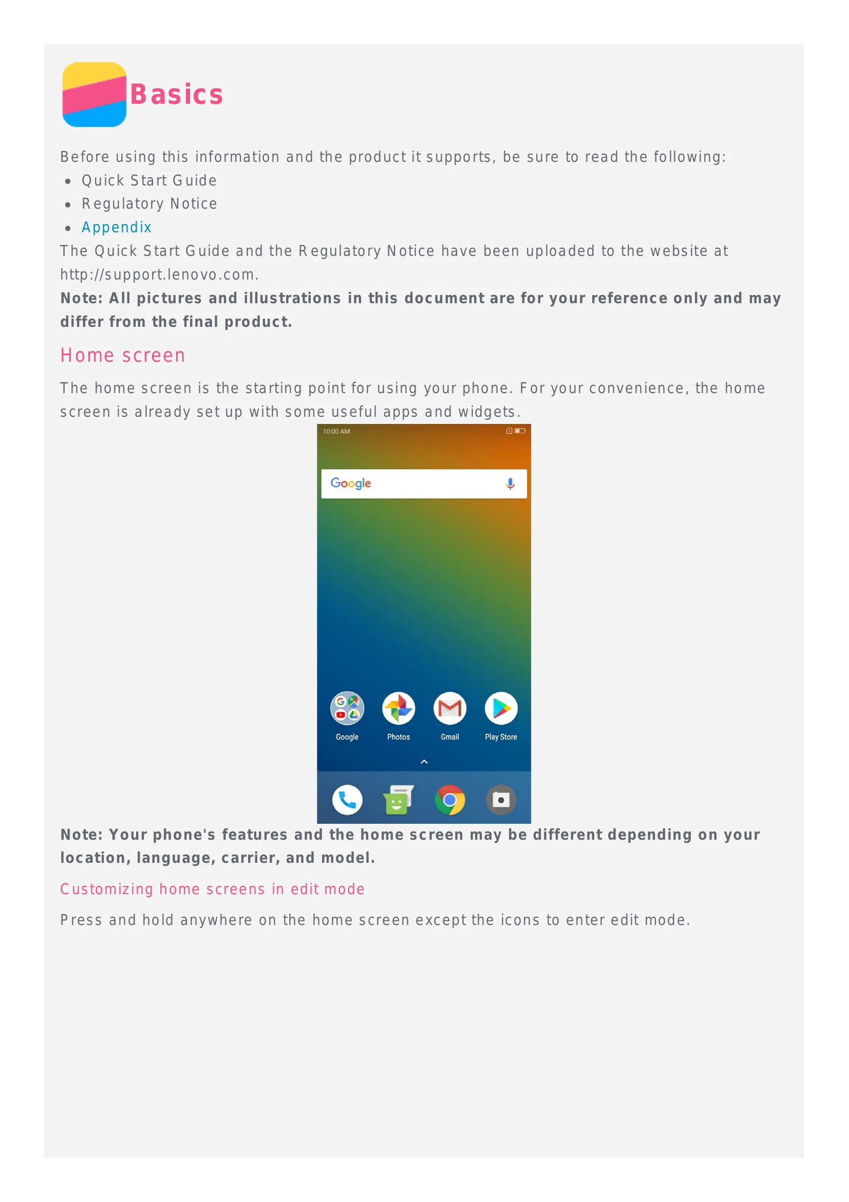 Manual for Lenovo K9 Note