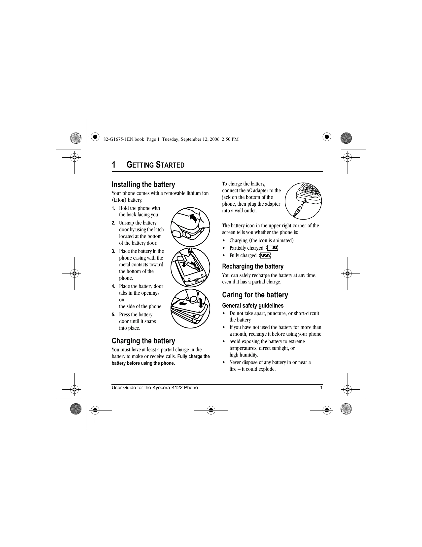 Manual for K122