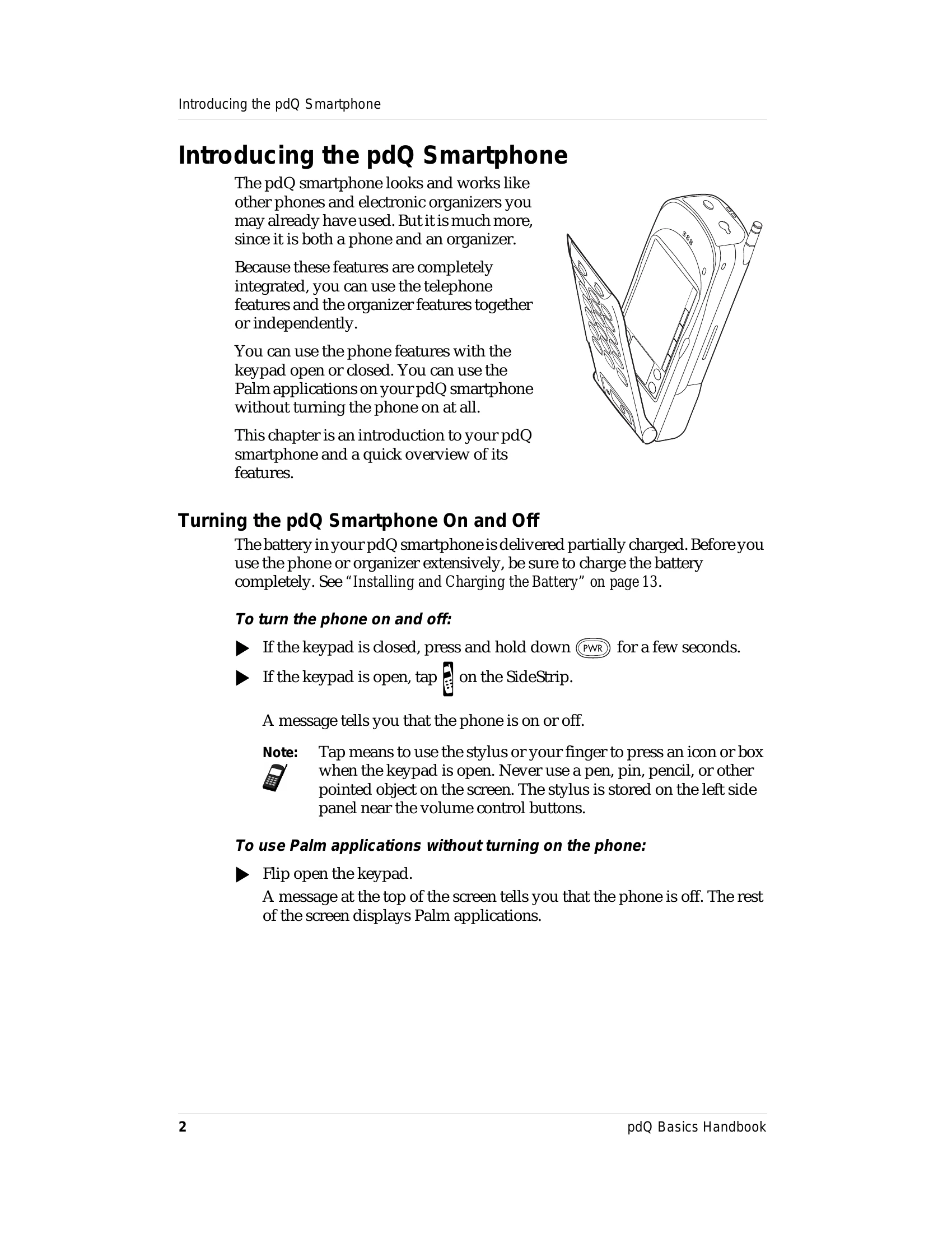 Manual for pdQ