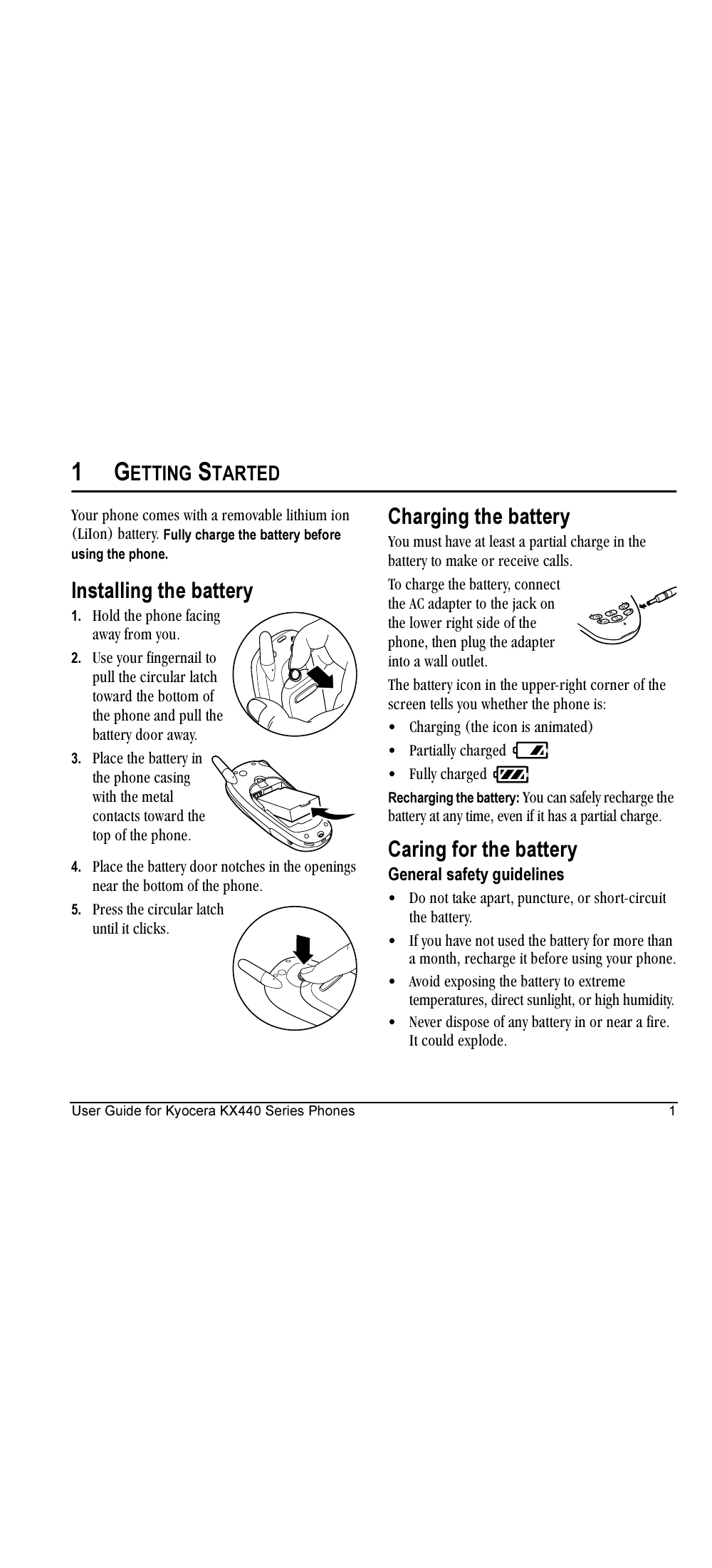 Manual for KX440 Series