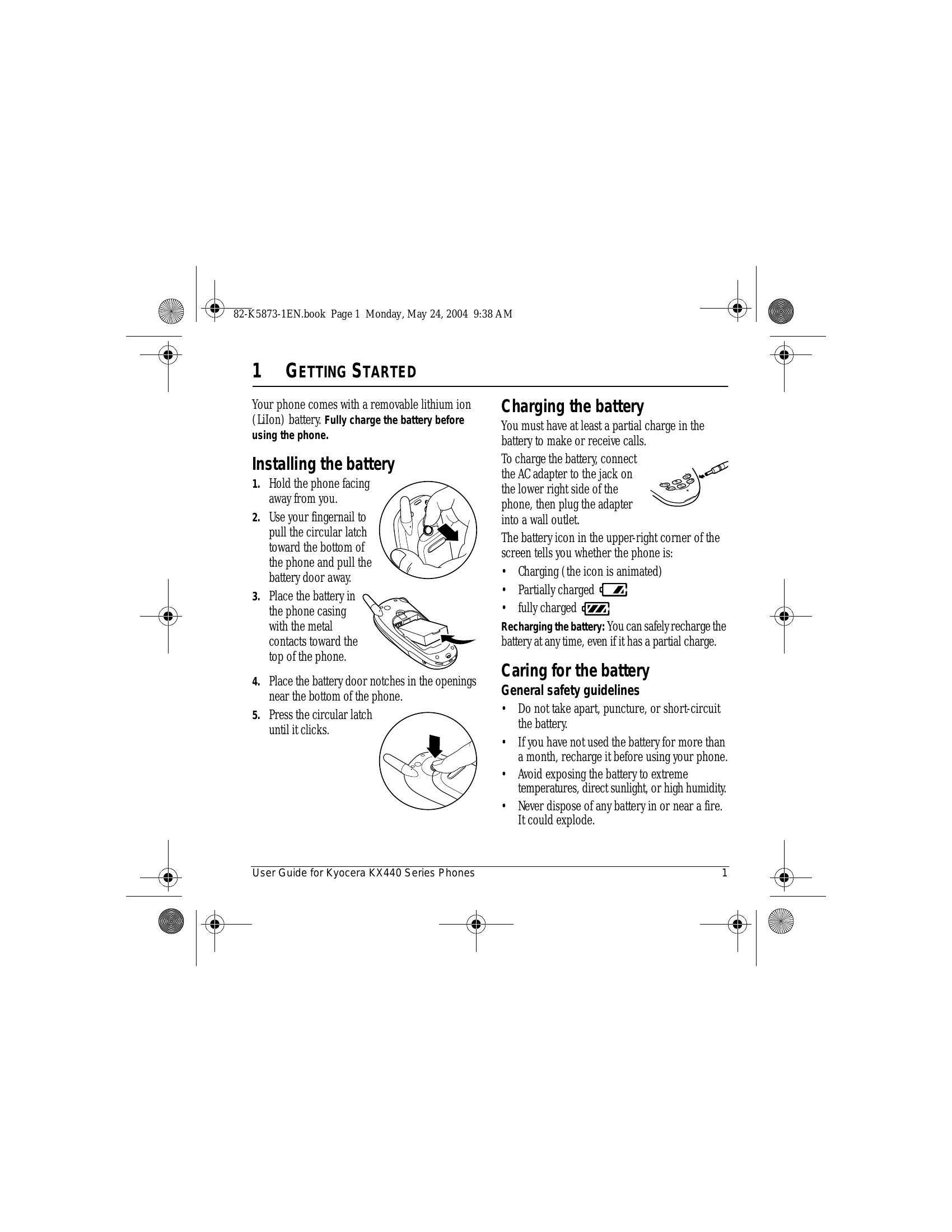Manual for KX440 Series