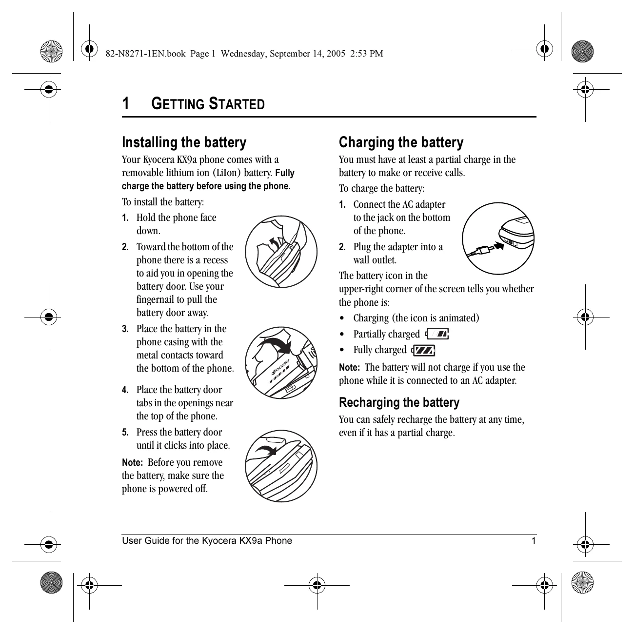 Manual for KX9a