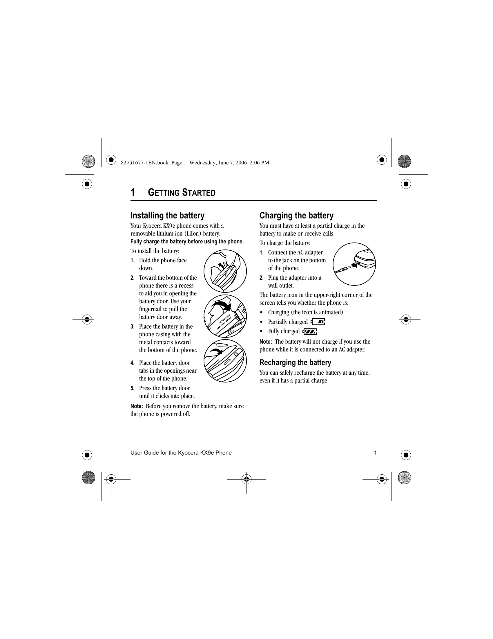 Manual for KX9e