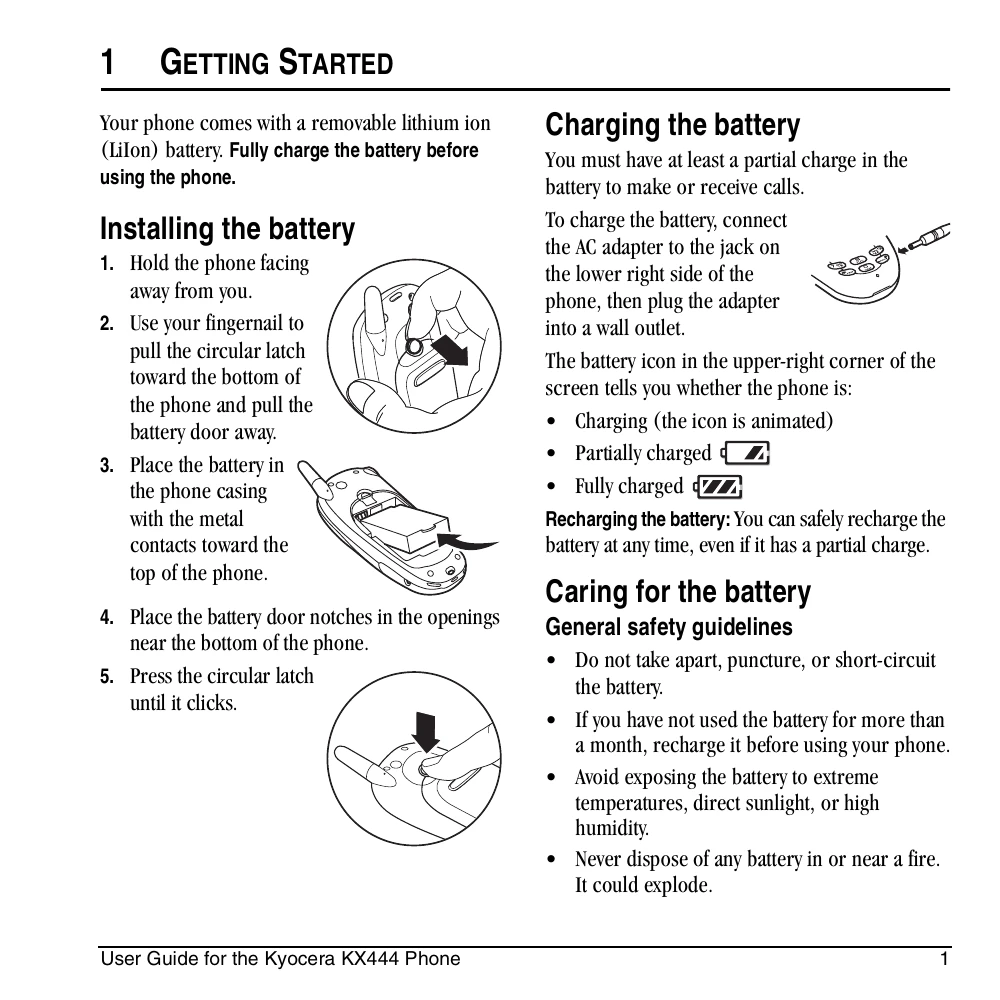 Manual for KX444