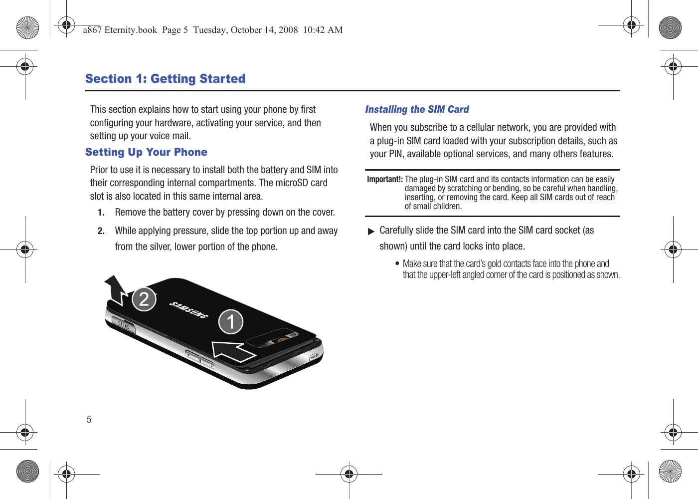 Manual for SGH-A867