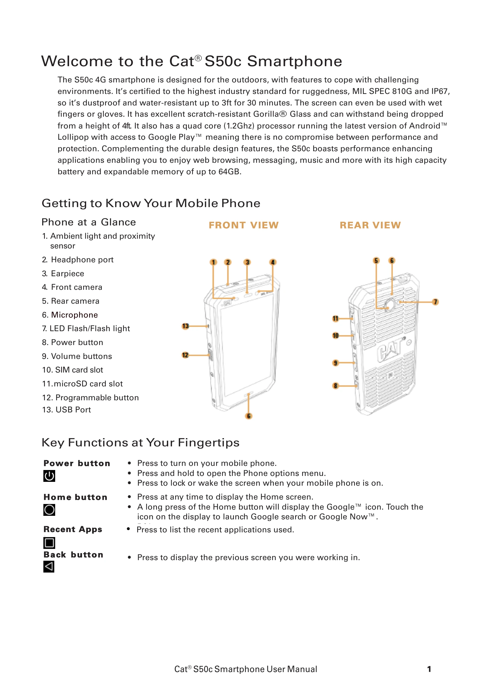 Manual for S50c