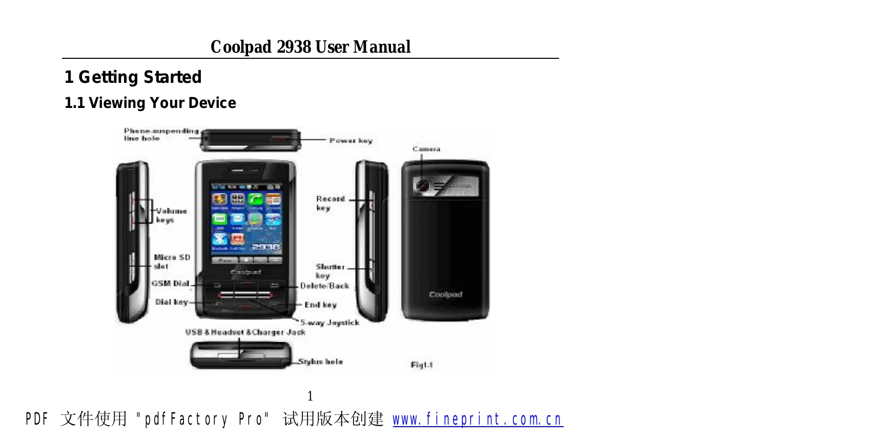 Manual for 2938