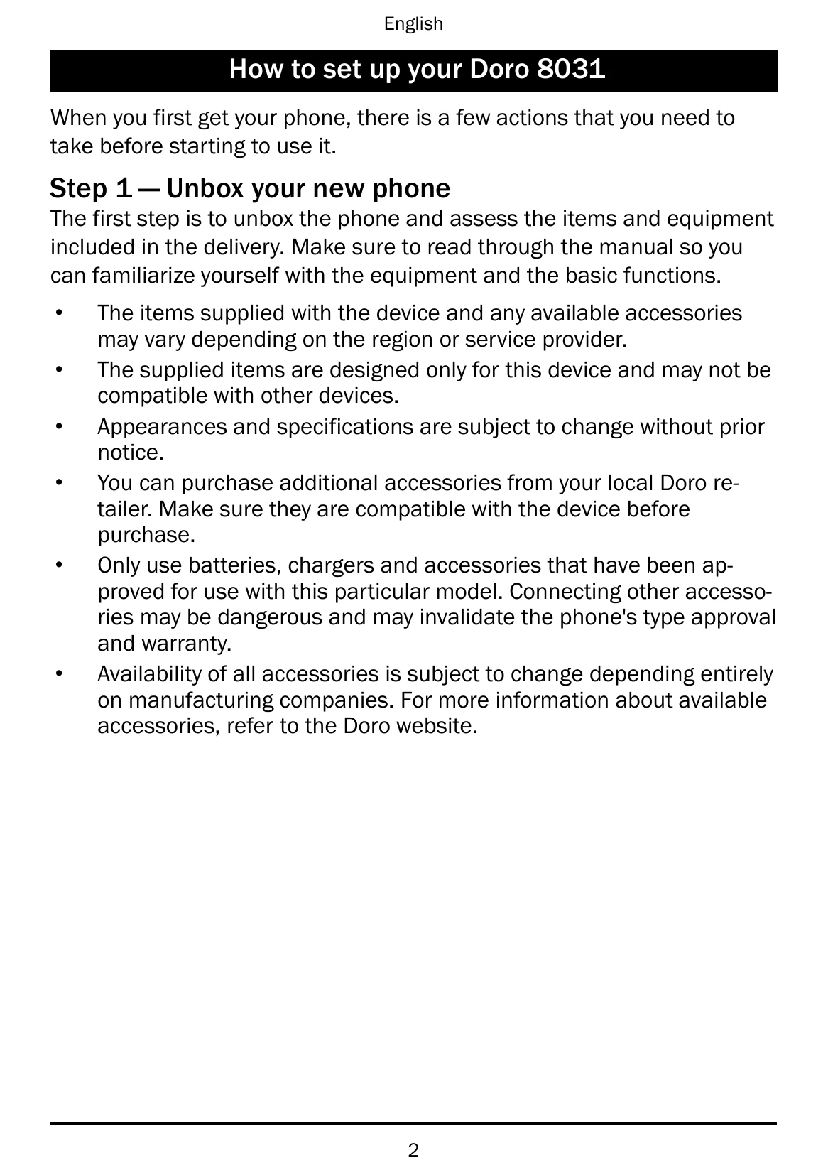 Manual for 8031