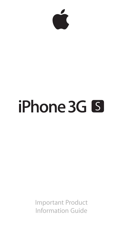 Manual for iPhone 3G S