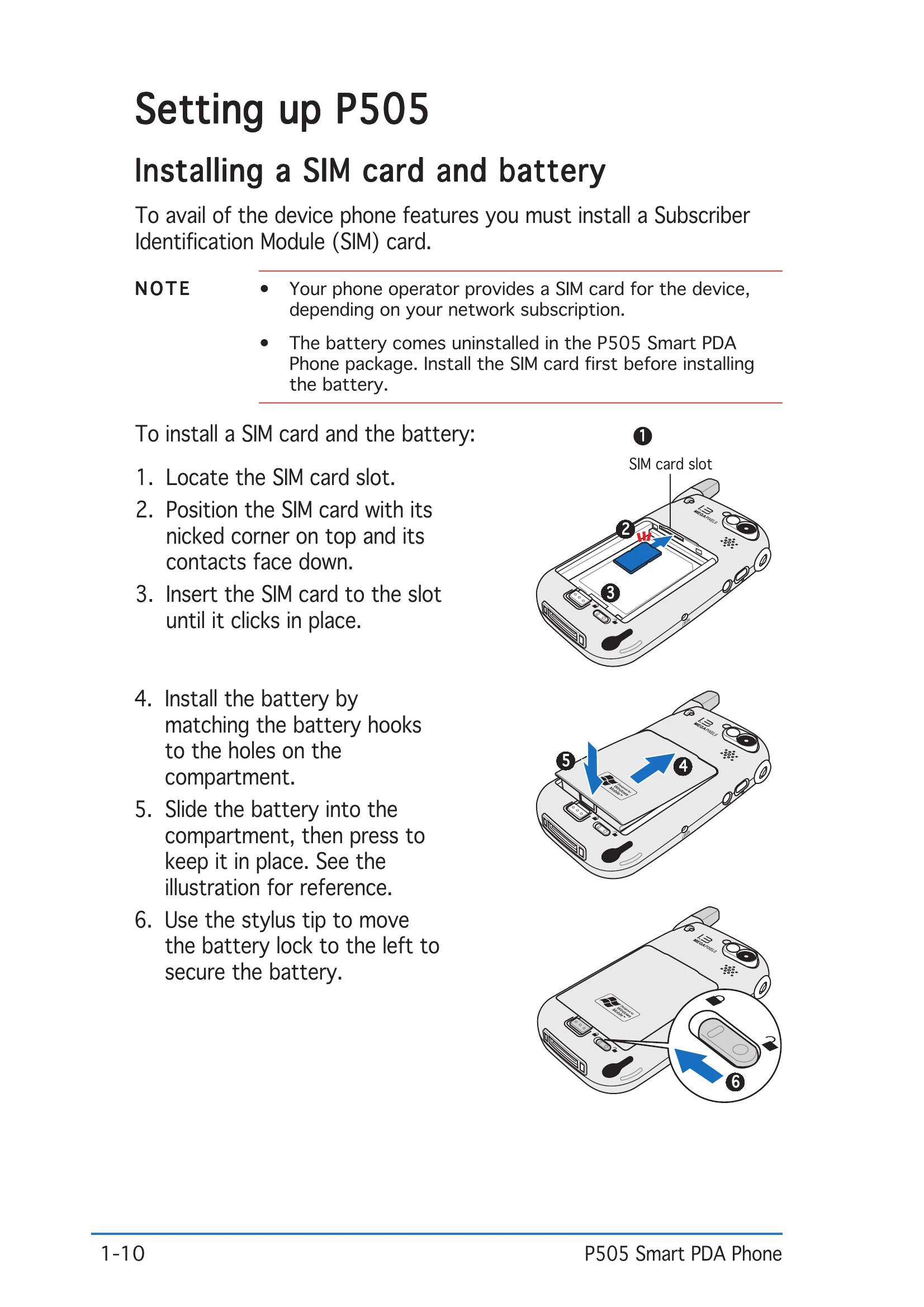 Manual for P505