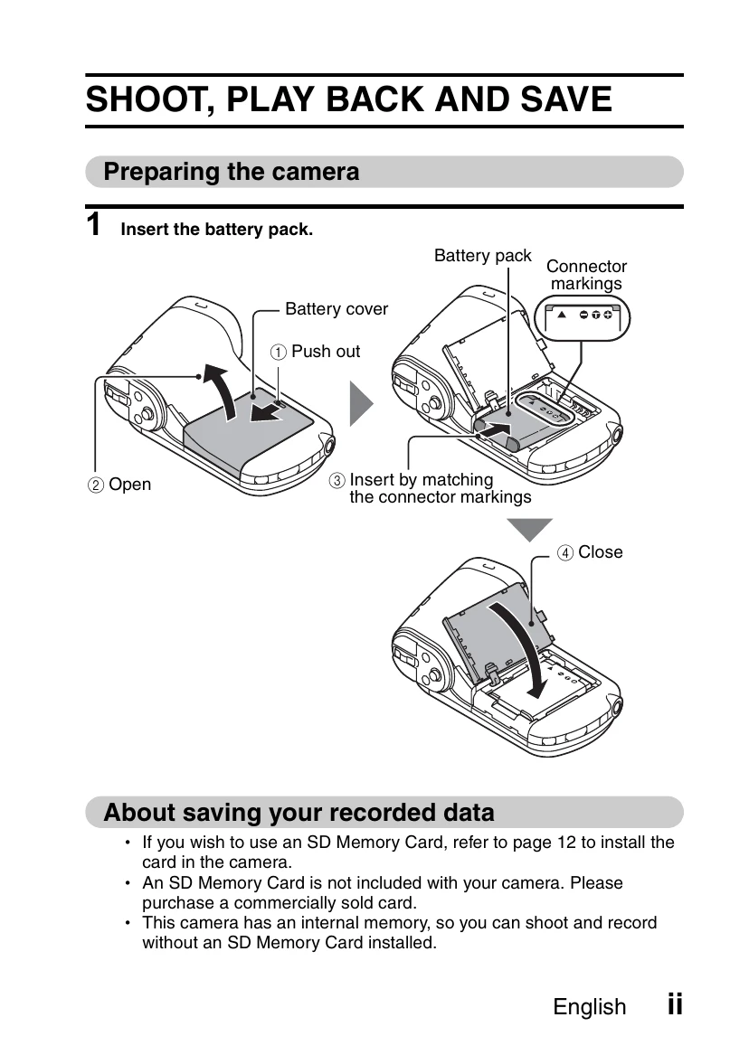Manual for VPC-CG100EX