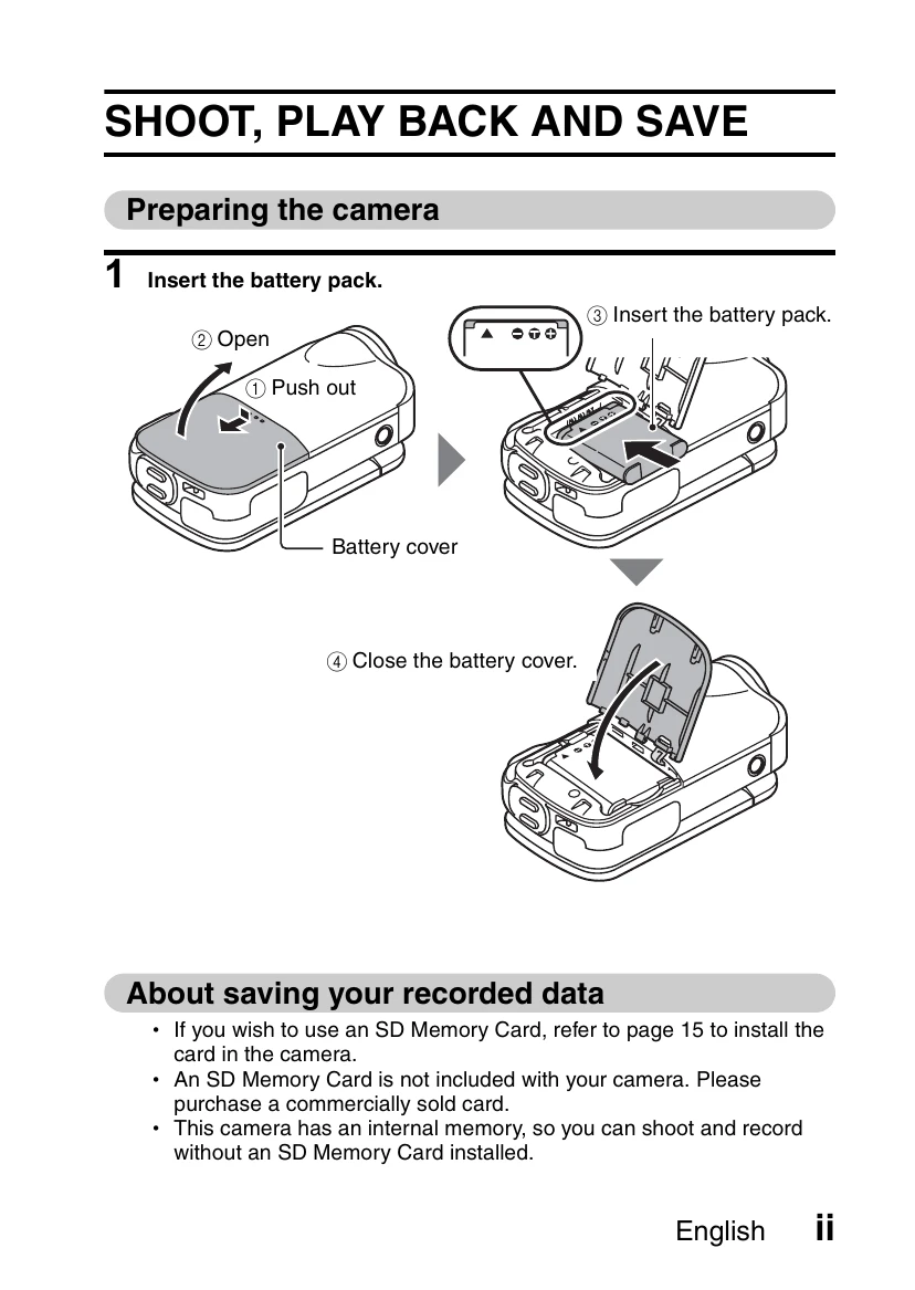 Manual for VPC-GH1EX