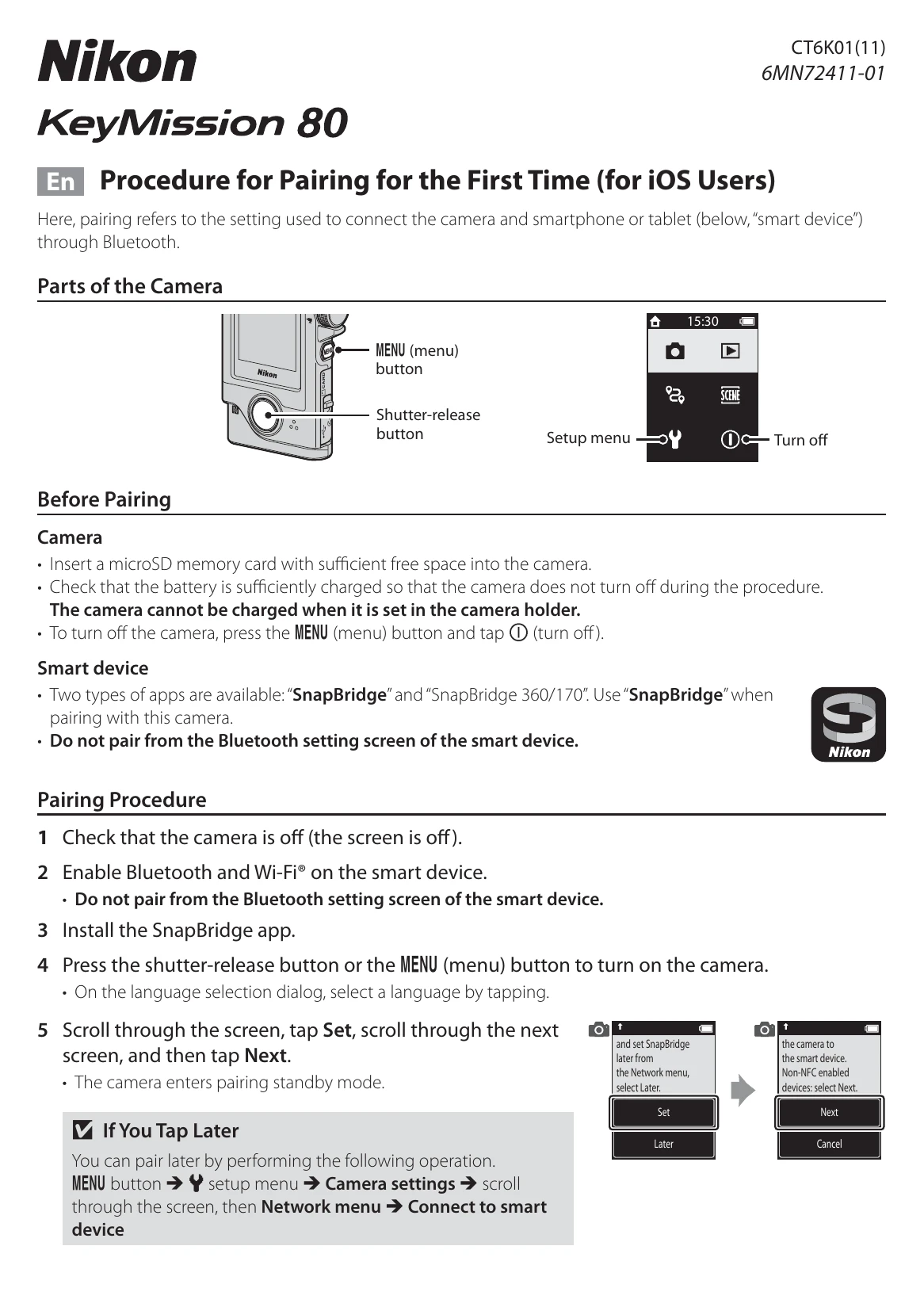 Quick Start Guide for KeyMission 80