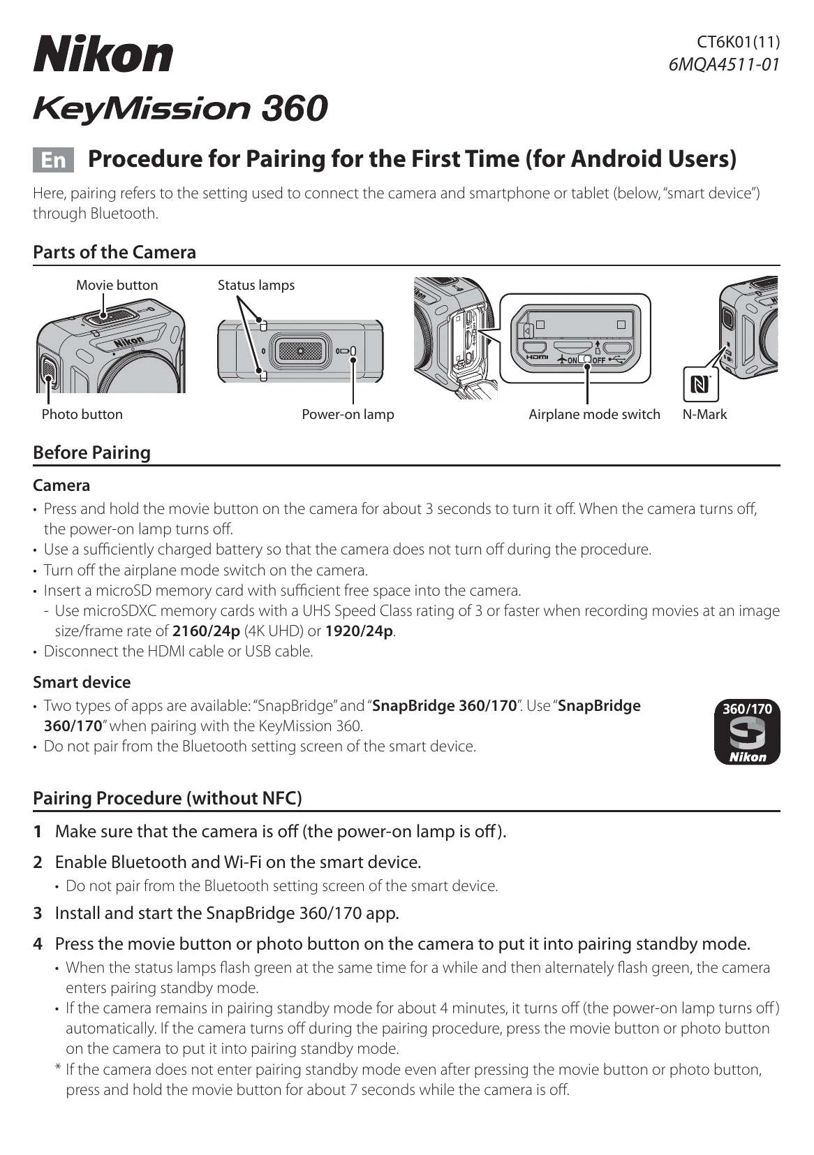 Manual for KeyMission 360
