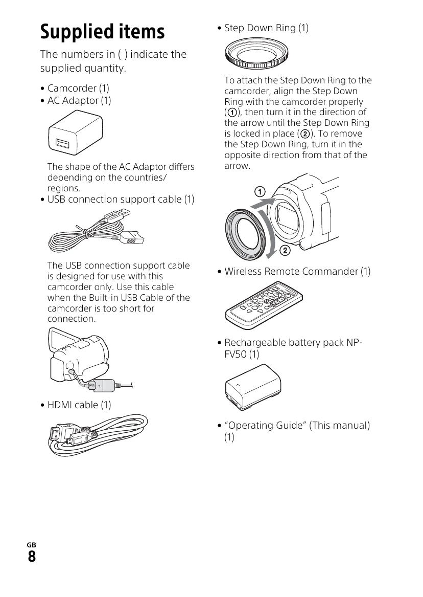 Manual for HDR-PJ810/PJ810E/PJ820/PJ820E