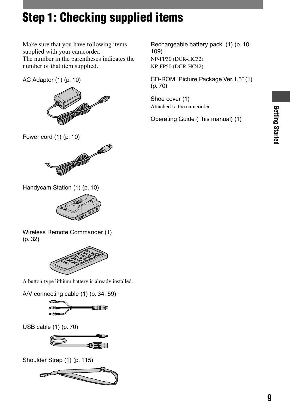 Manual for DCR-HC32/HC42