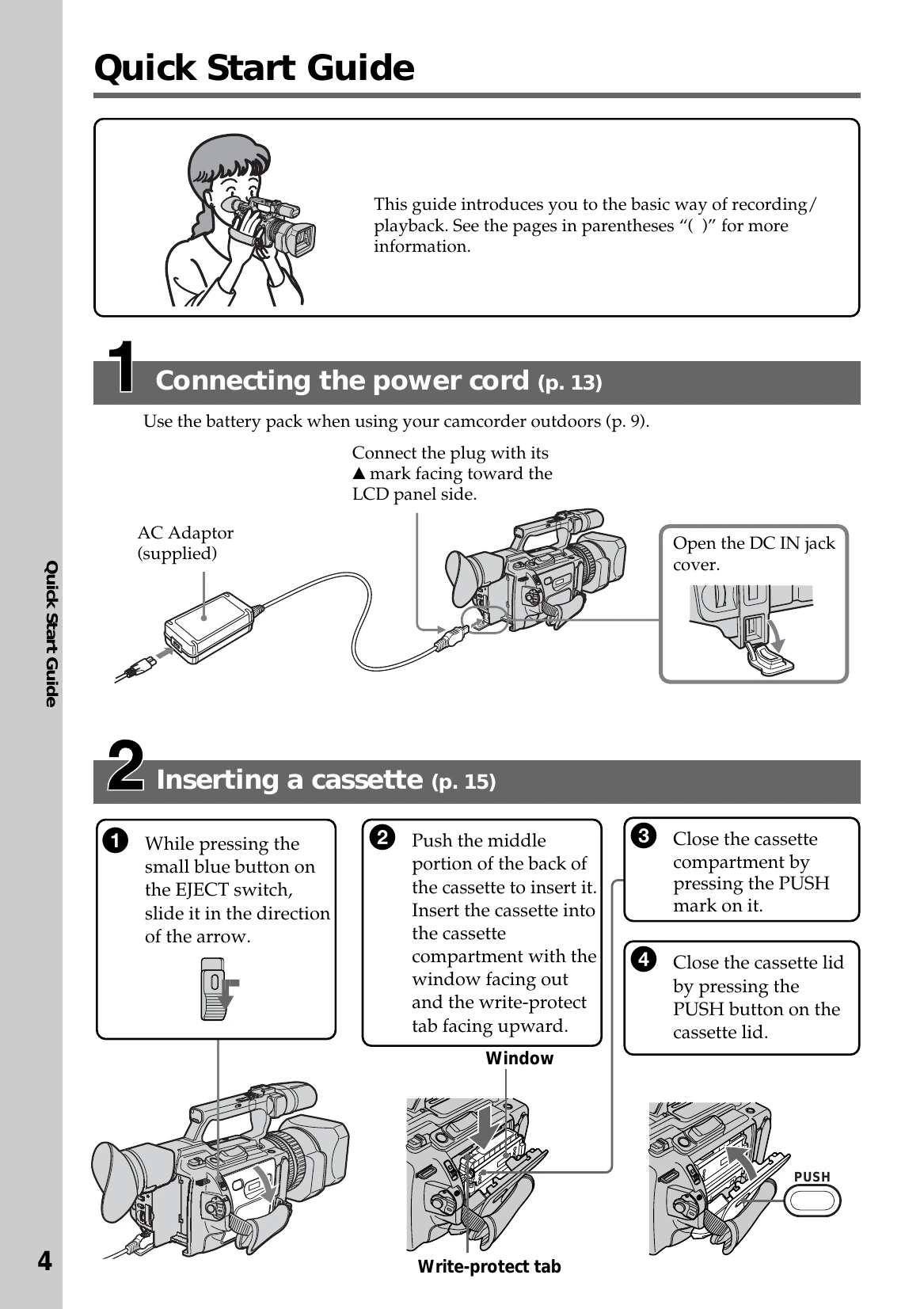 Manual for DCR-VX2100