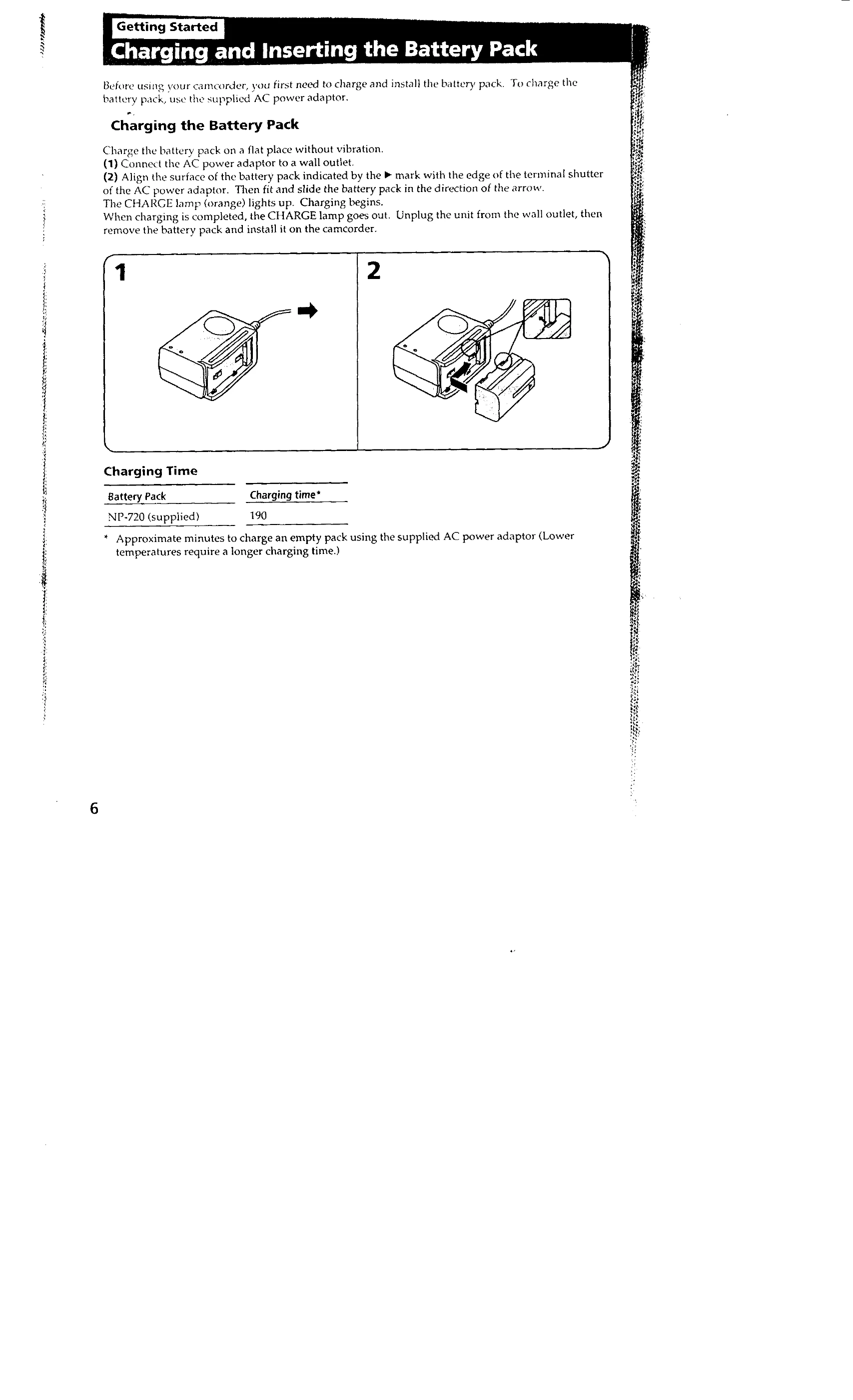 Manual for DCR-VX700