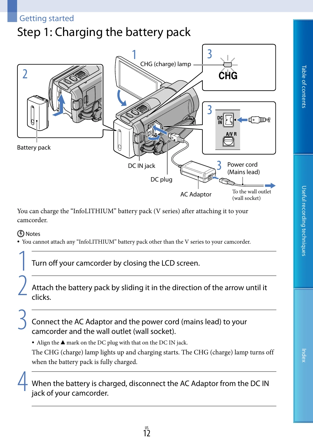 Manual for DCR-SX45/SX65/SX85