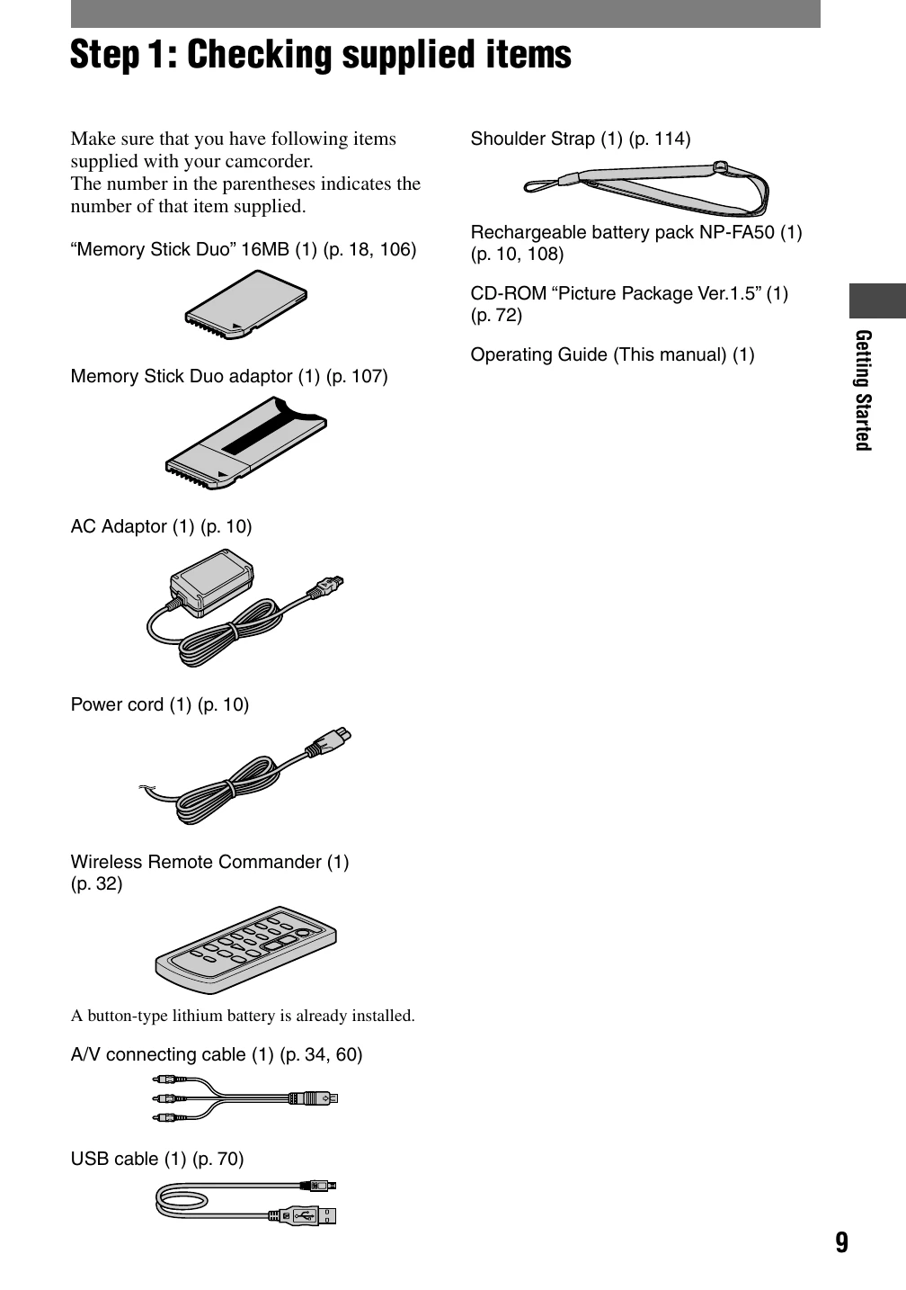Manual for DCR-HC90