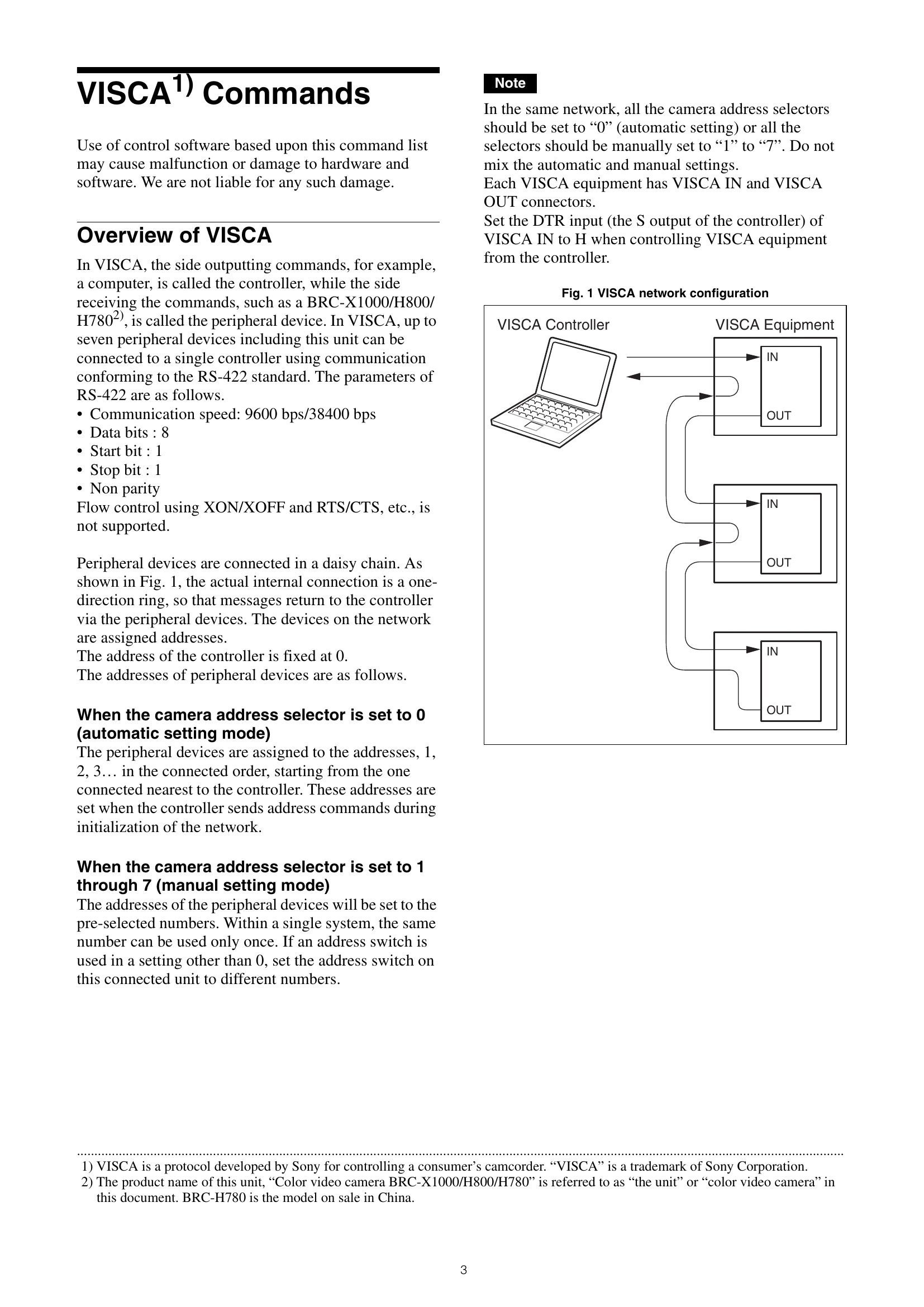 Manual for BRC-X1000/H800/H780