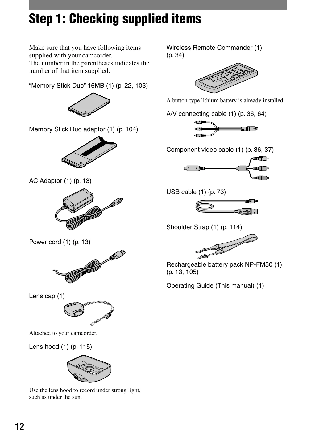 Manual for HDR-HC1