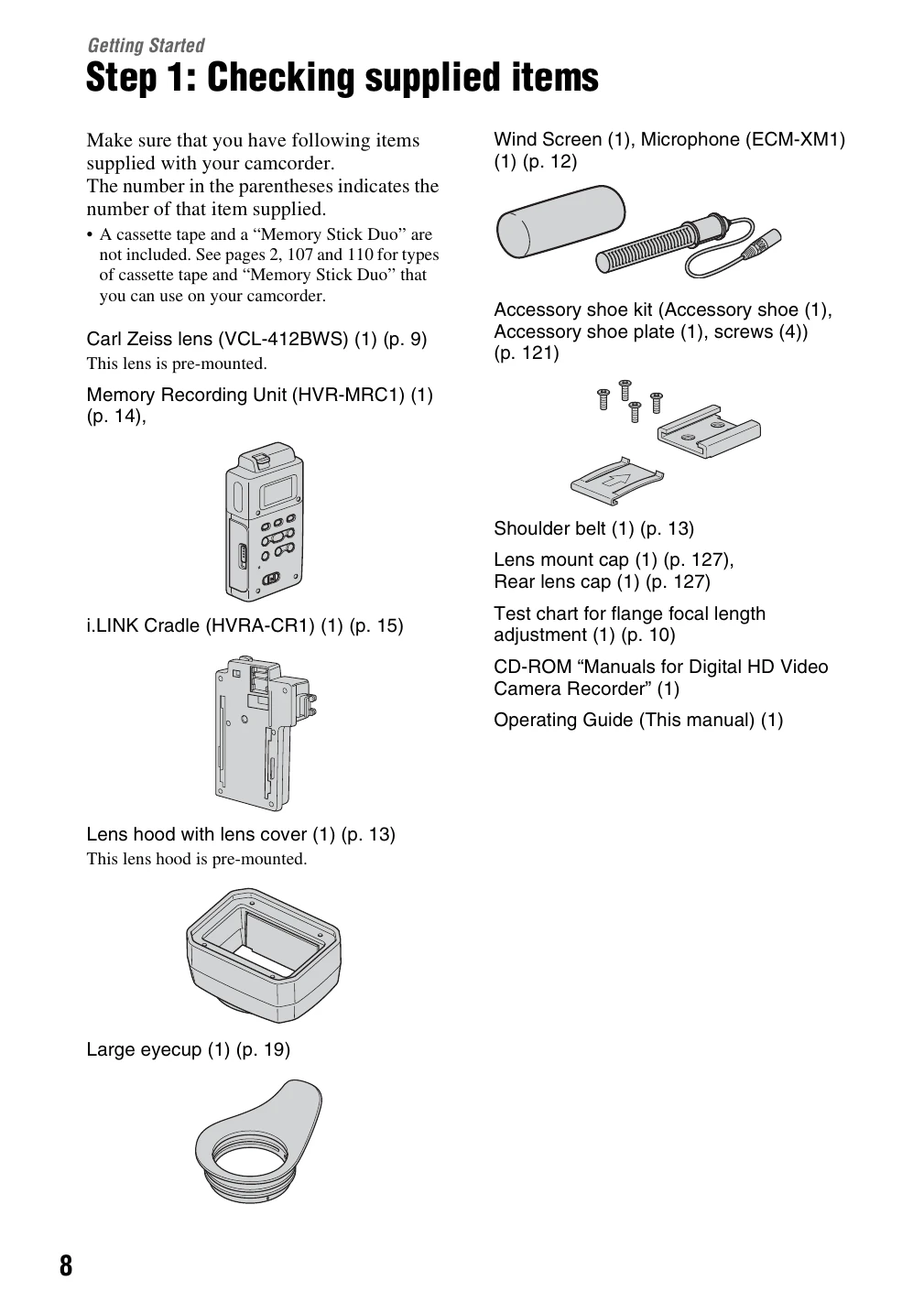 Manual for HVR-S270E/S270P