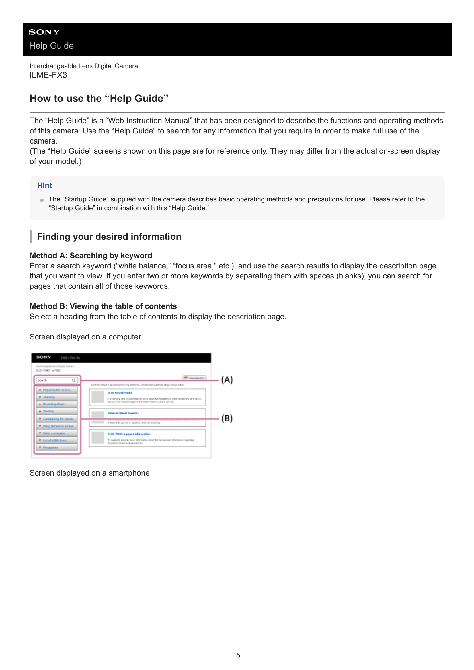 Manual for ILME-FX3