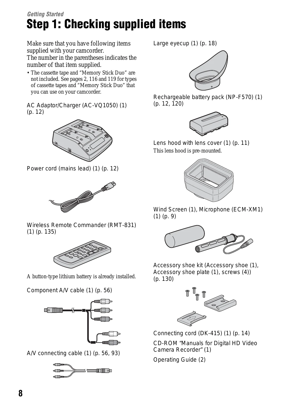 Manual for HVR-Z5E/Z5P