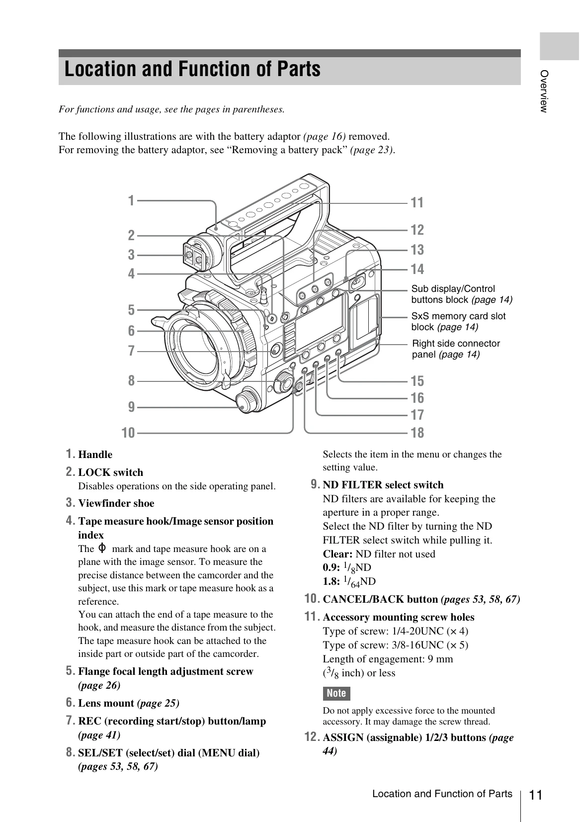 Manual for PMW-F55