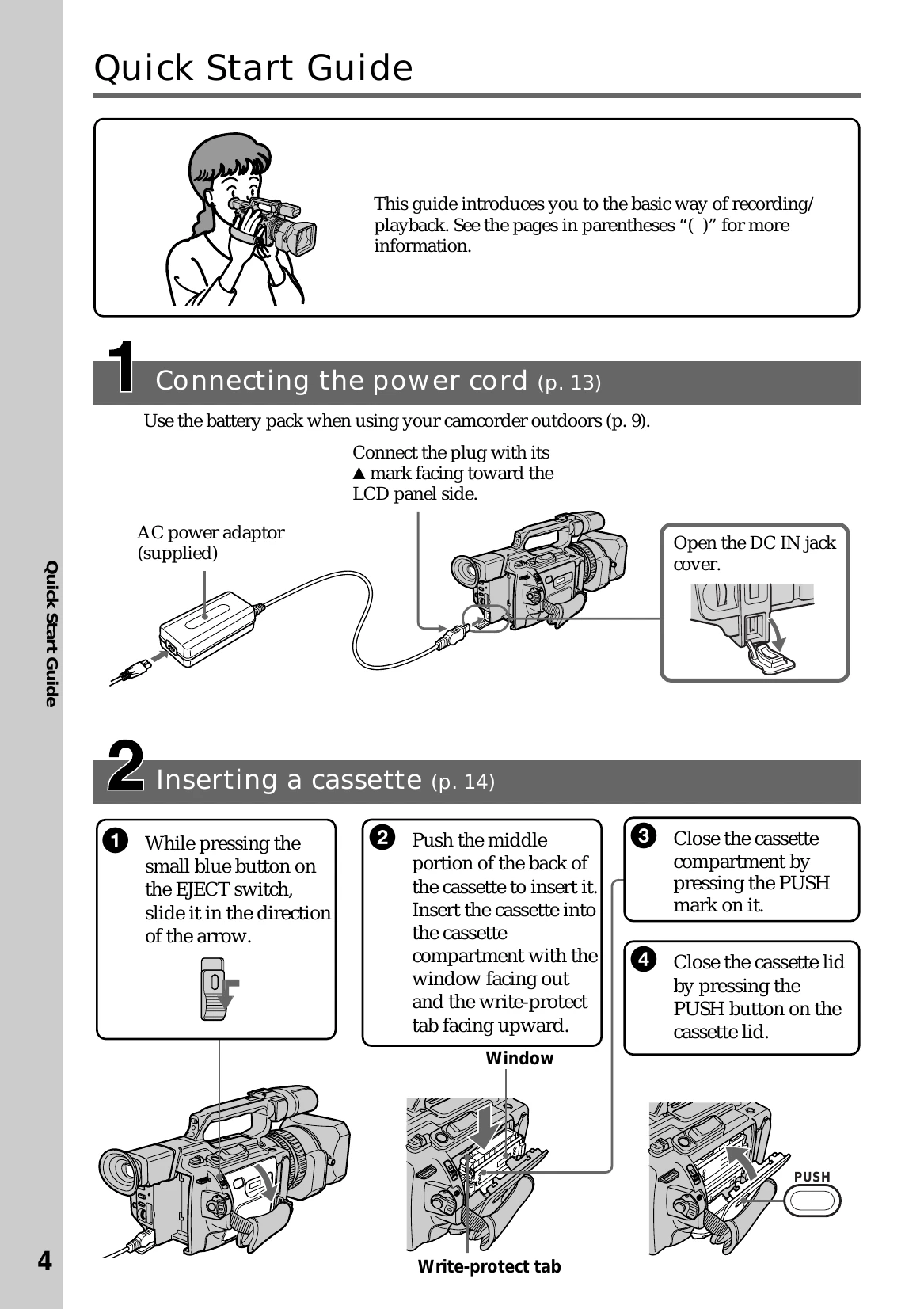 Manual for DCR-VX2000