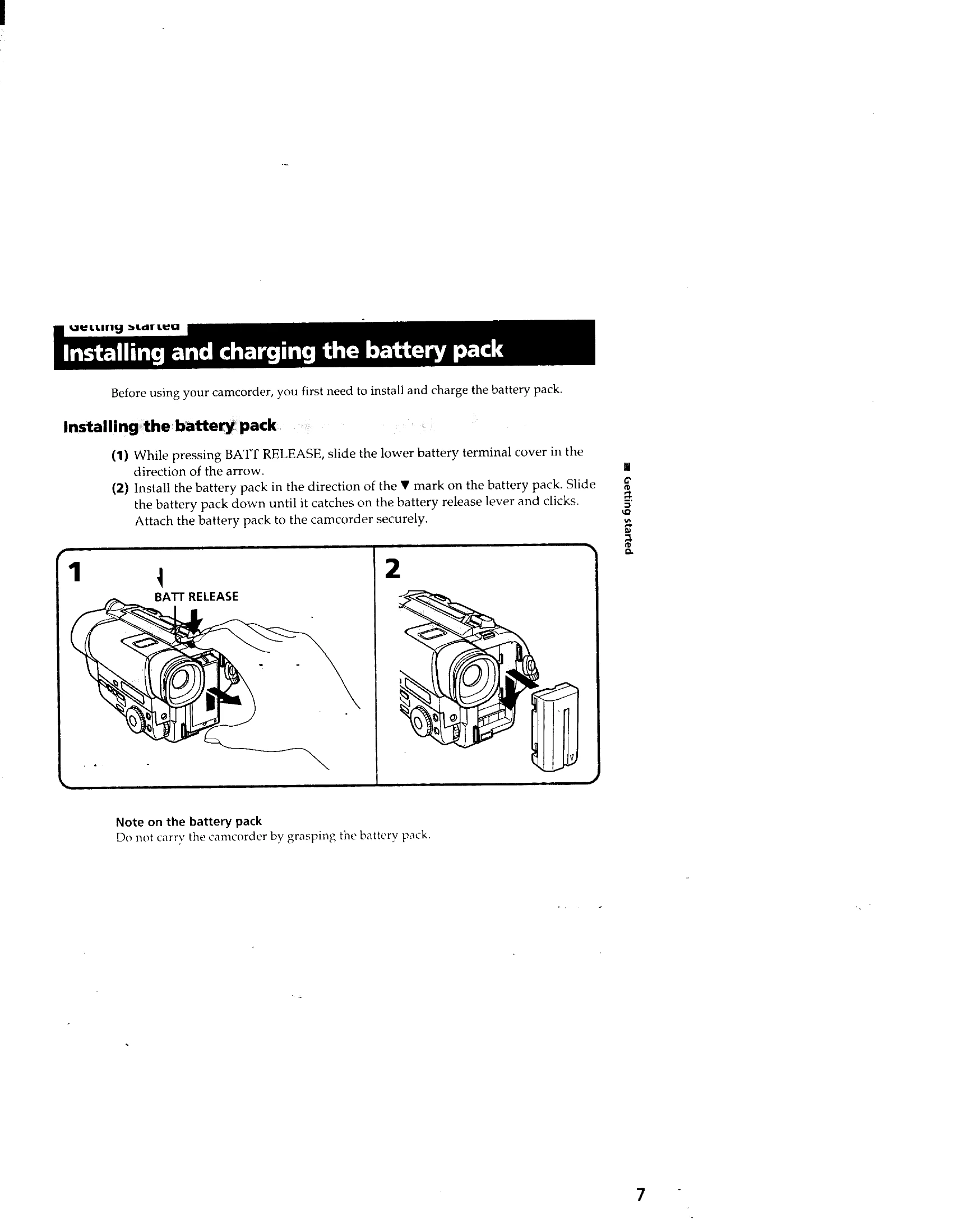 Manual for CCD-TR940/TR917
