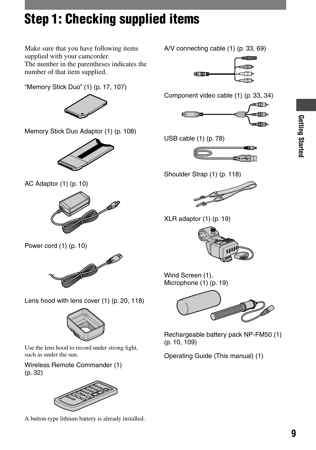 Manual for HVR-A1U