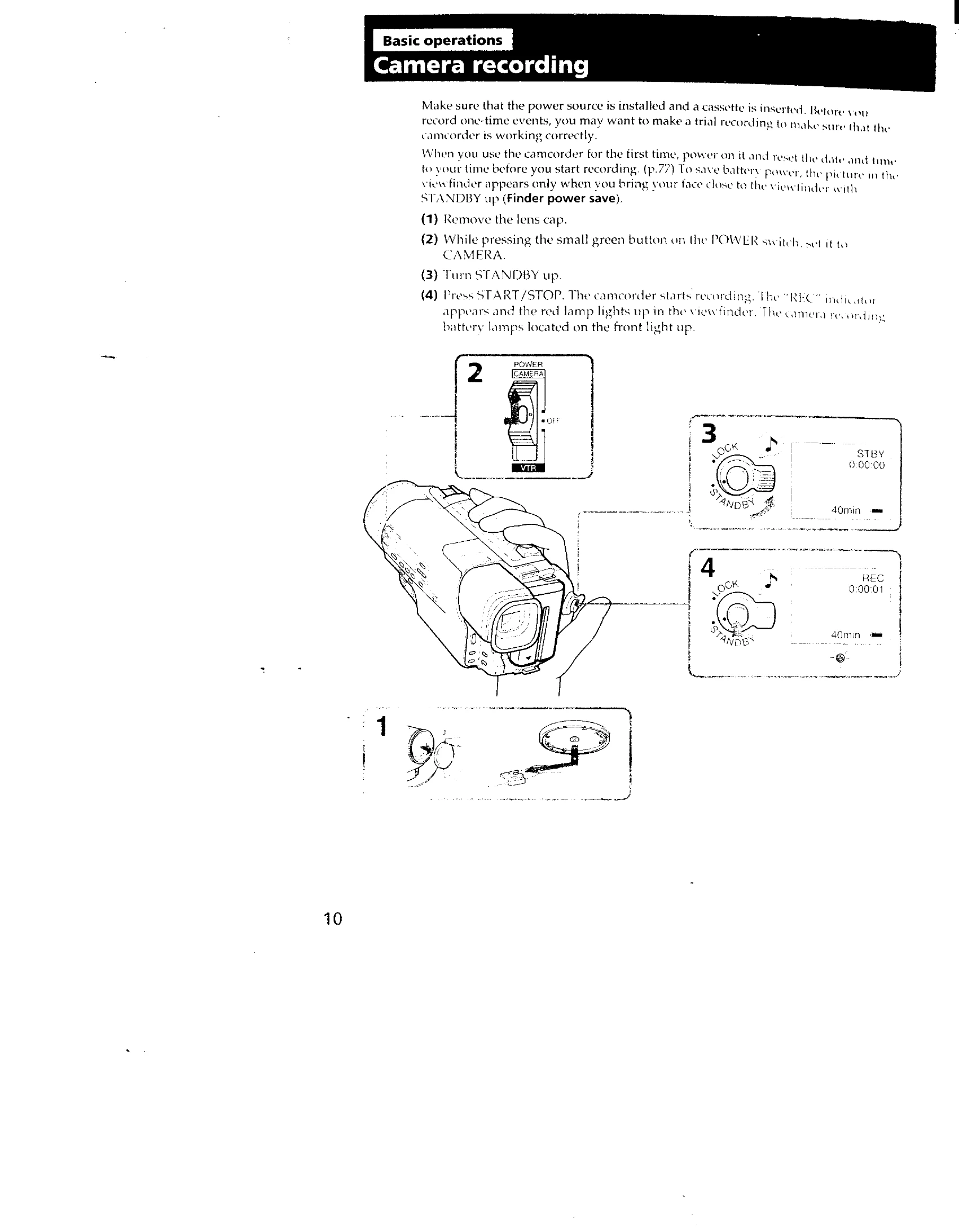 Manual for CCD-TR3300
