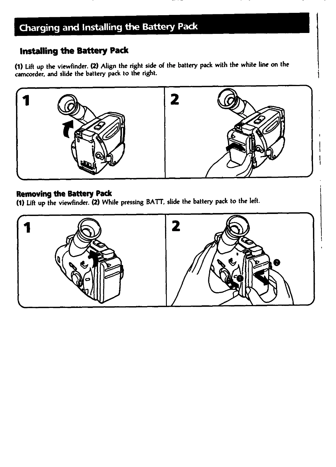 Manual for CCD-TR28/TR30