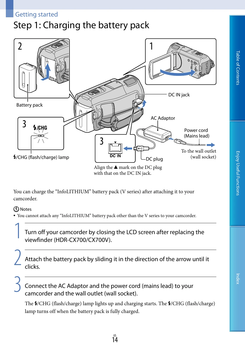 Manual for HDR-CX560/CX560V/CX700/CX700V