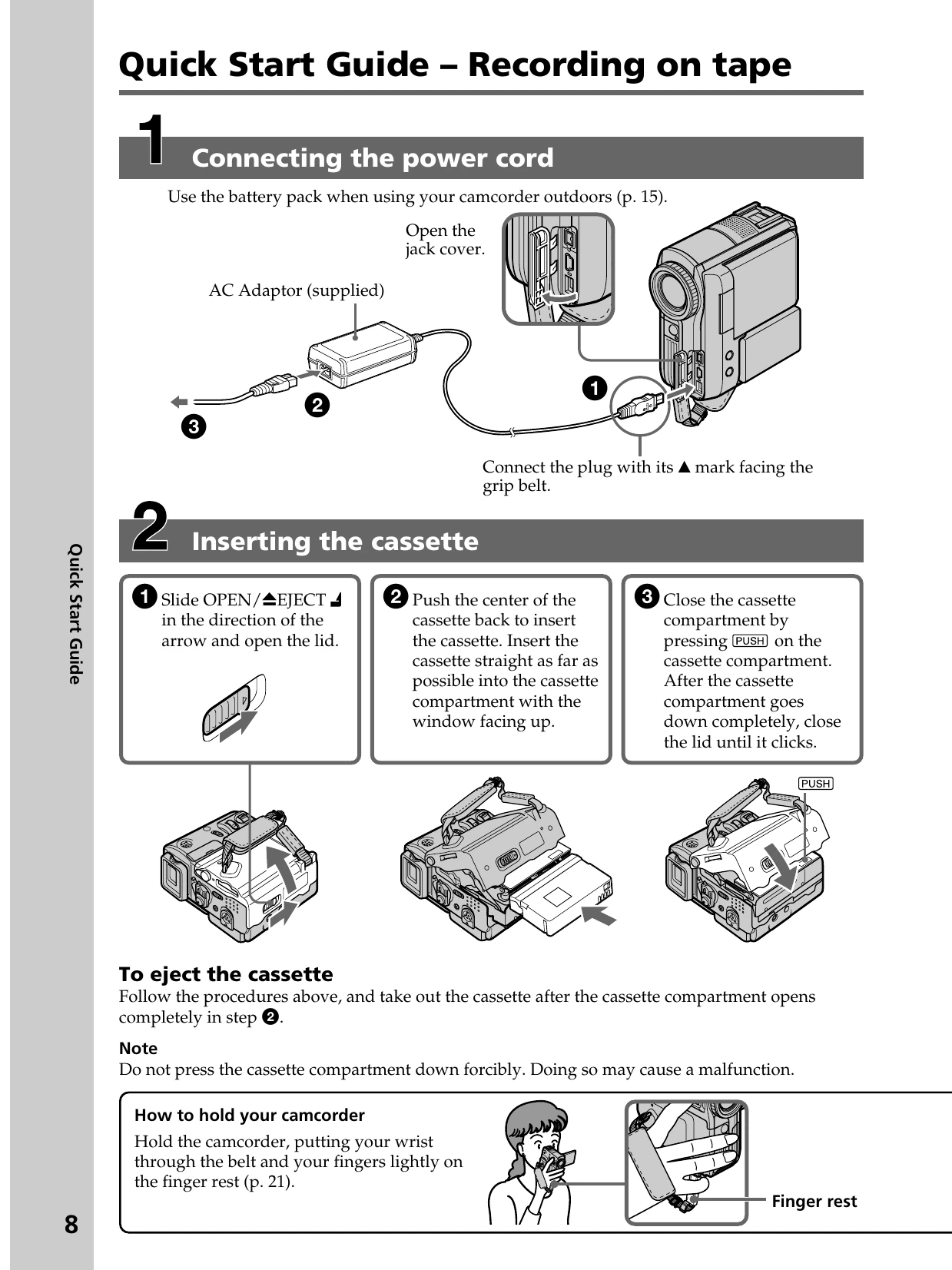 Manual for DCR-PC105