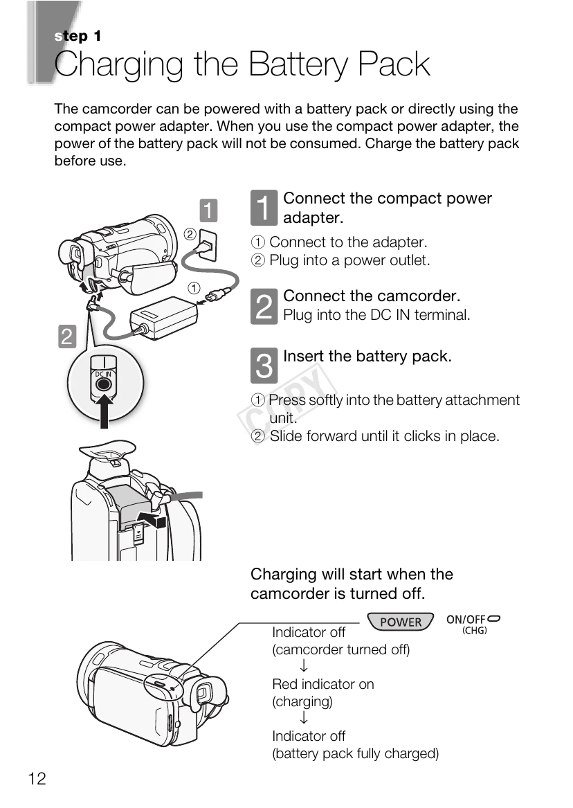 Quick Start Guide for LEGIA HF G25