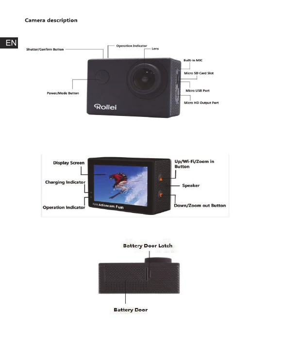 Manual for R20 Actioncam Fun
