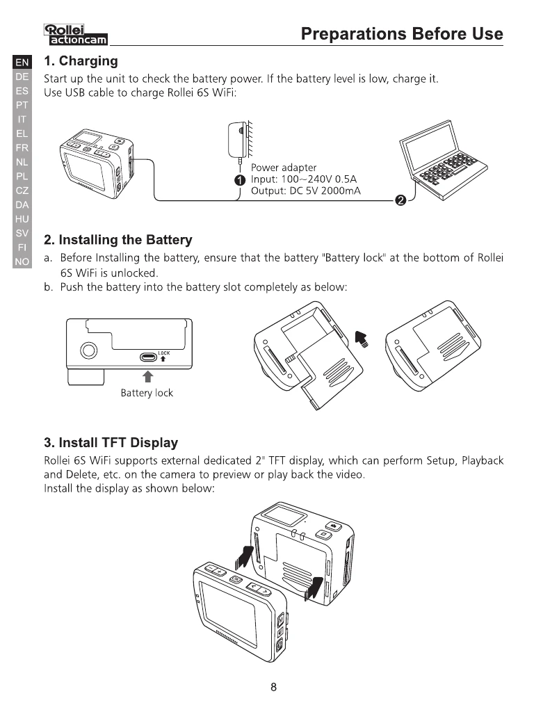 Manual for 6S Wifi