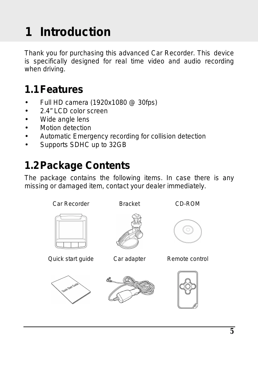 Manual for SuperCar