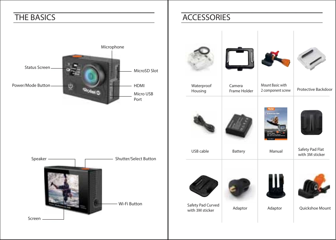 Manual for Actioncam 430