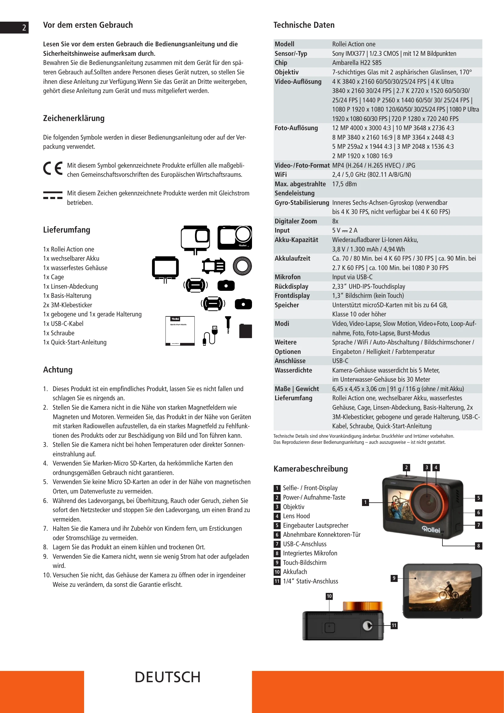 Manual for Action one