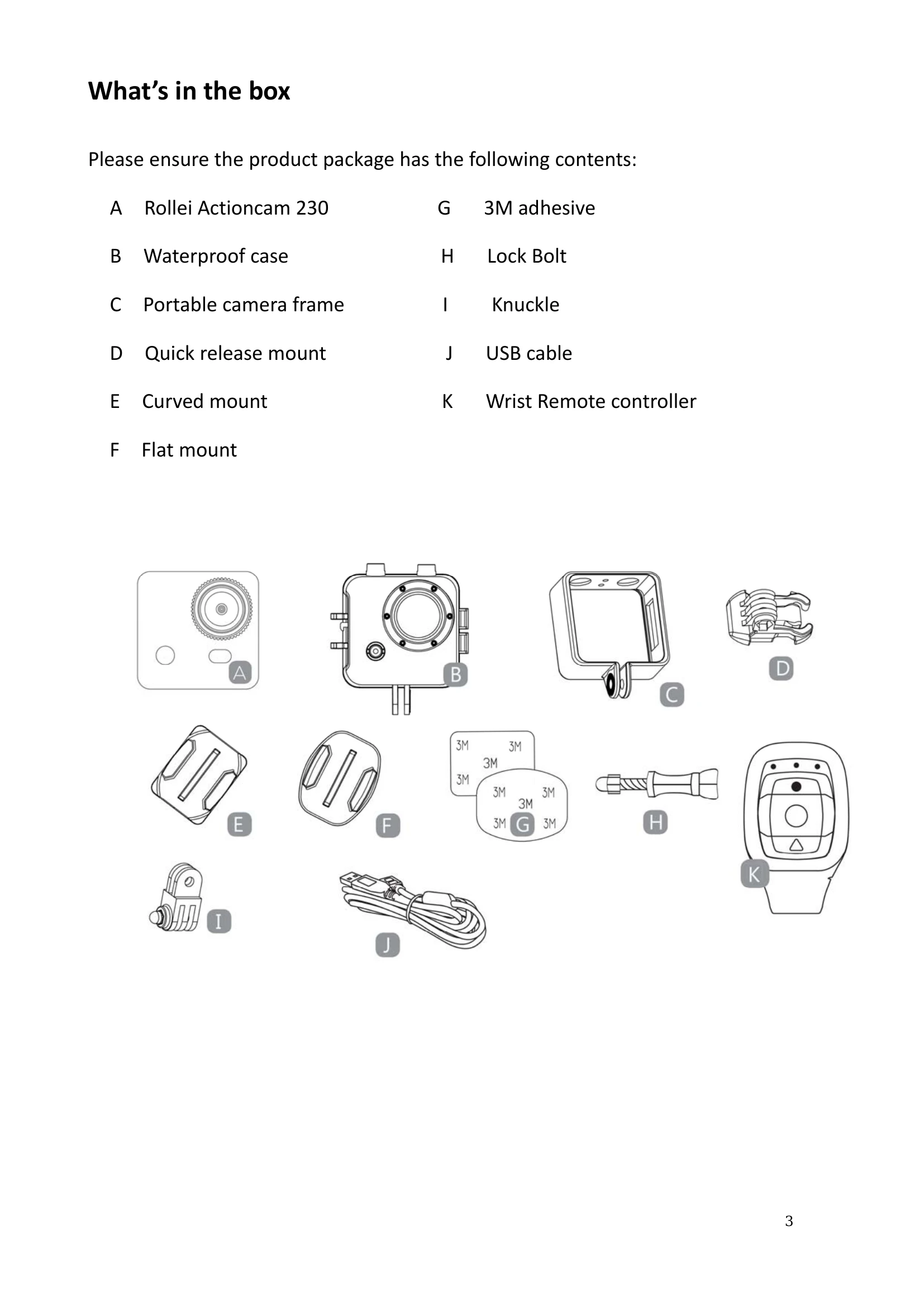 Manual for Action Camera 230