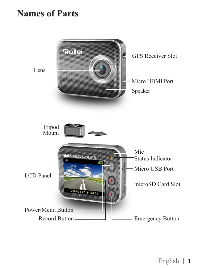 Manual for CarDVR-200 WiFi