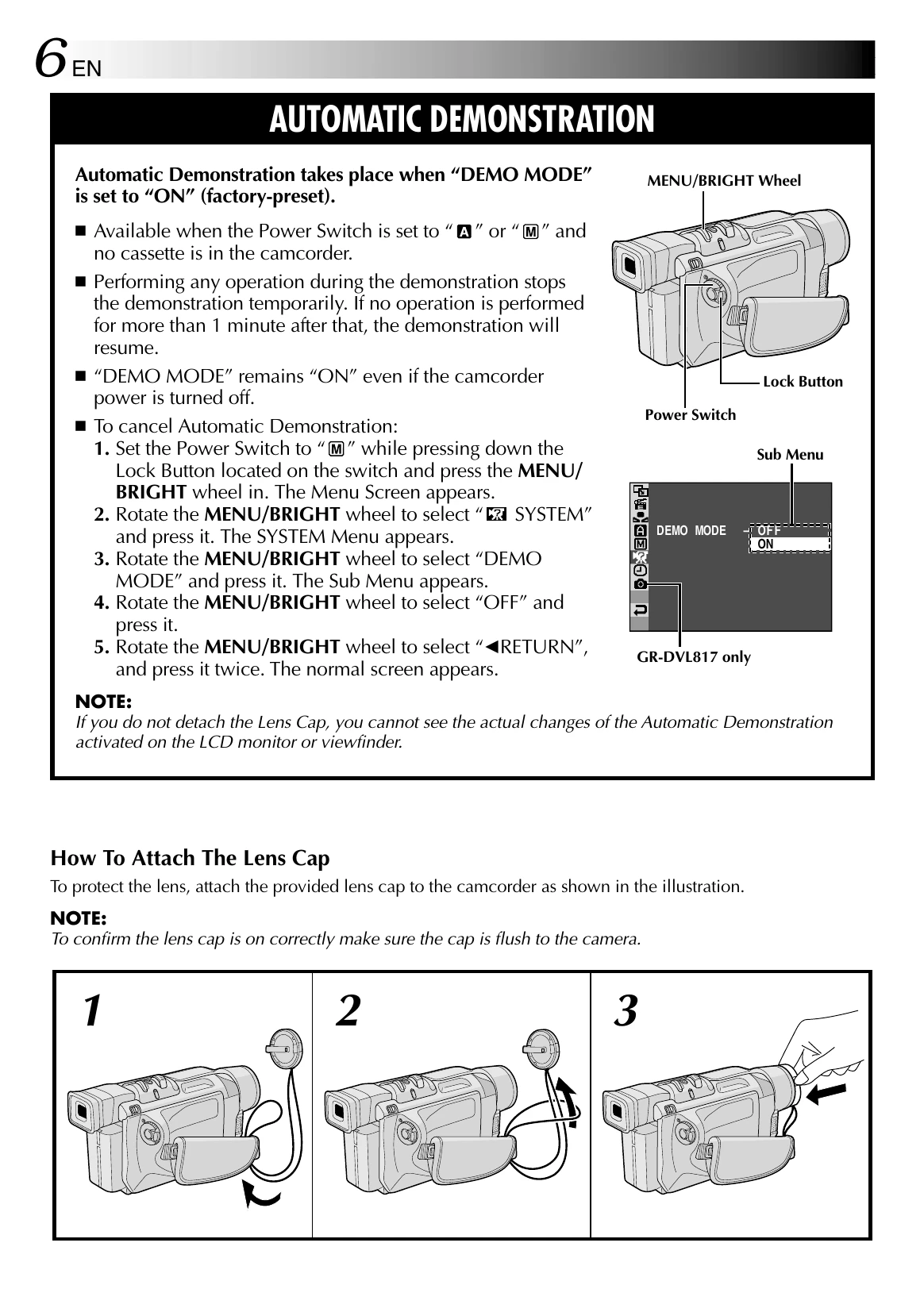 Manual for GR-DVL817