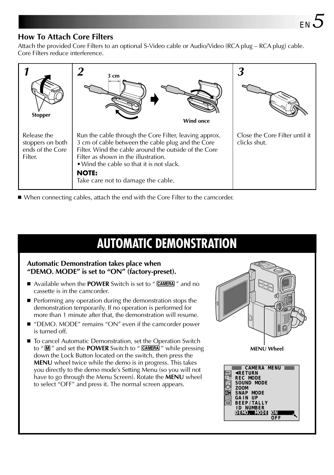 Manual for GR-DVX10 / GR-DVX9