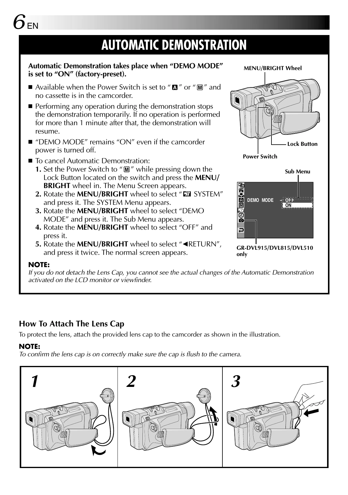 Manual for GR-DVL915